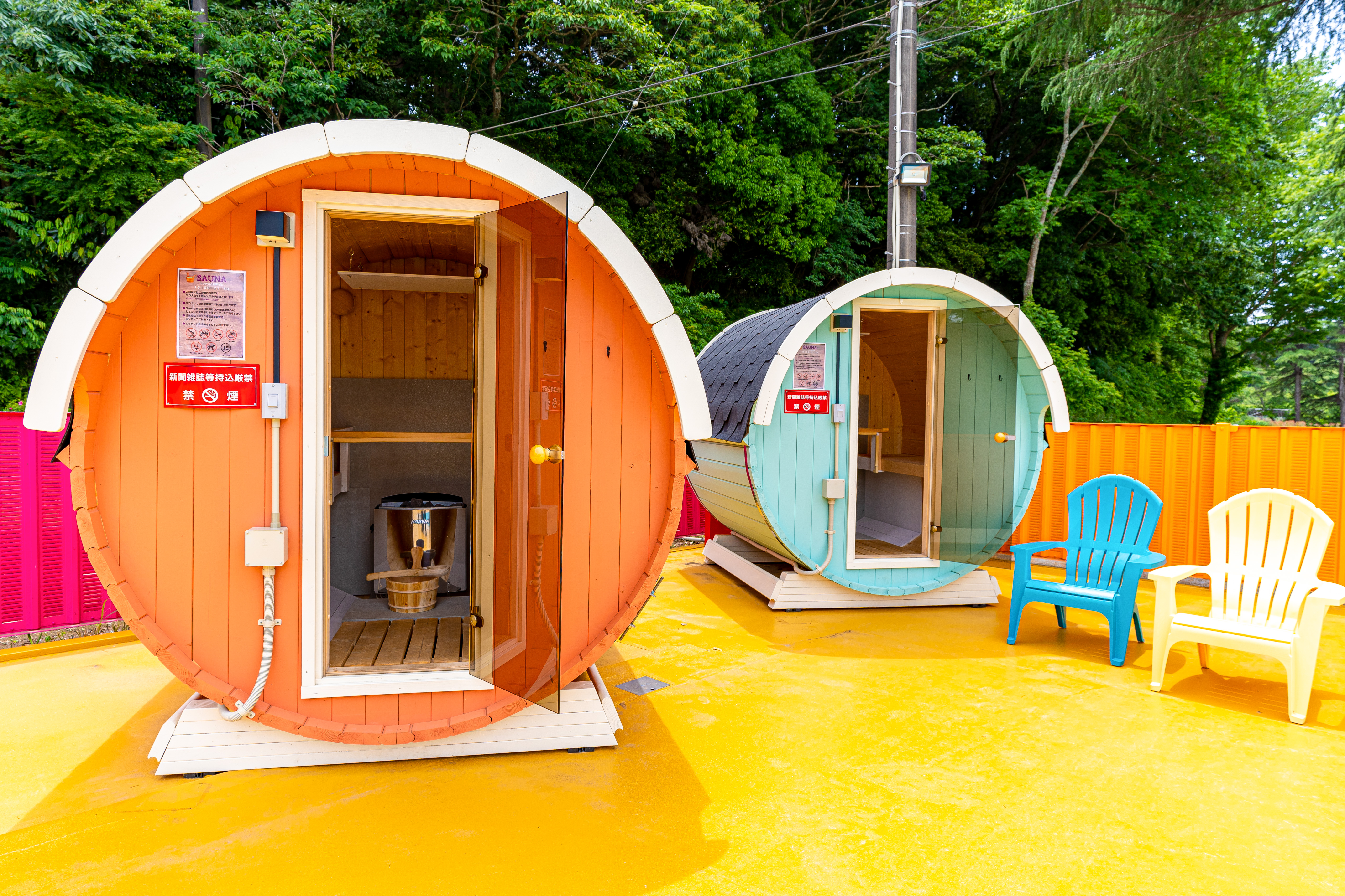 TACO GLAMPのバレルサウナ