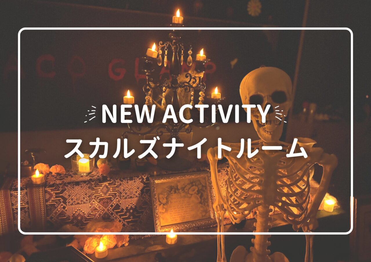 NEW ACTIVITY「スカルズナイトルーム」|千葉県成田で廃校グラン